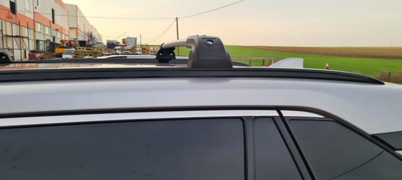 Купить Поперечный багажник на встроенные рейлинги Strong (2 шт) Серый для Toyota Rav 4 2019- гг