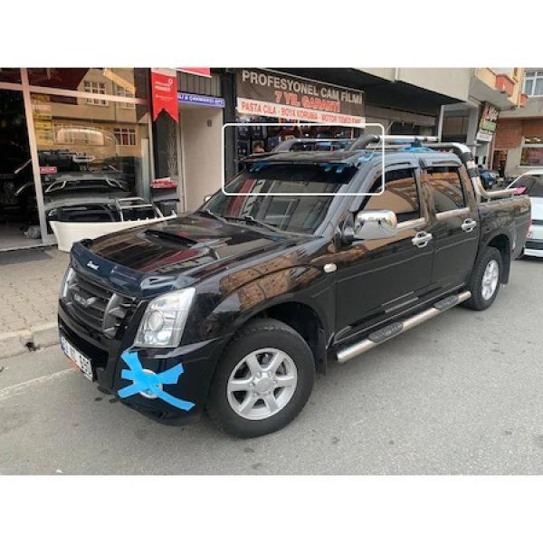 Купити Козирок на лобове скло на рамі V1 (чорний глянець, 5мм) для Isuzu D-Max 2011-2019 рр
