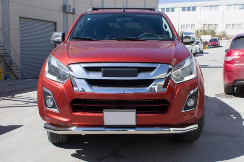 Купити Передній захист Texas (76мм, нерж) для Isuzu D-Max 2011-2019 рр