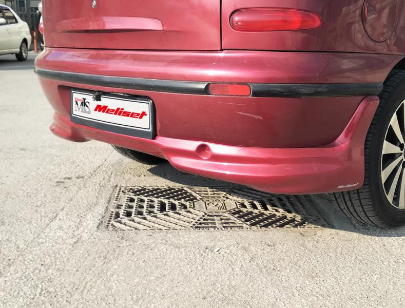 Купить Накладка на задний бампер (Meliset, под покраску) для Fiat Bravo 2008- гг