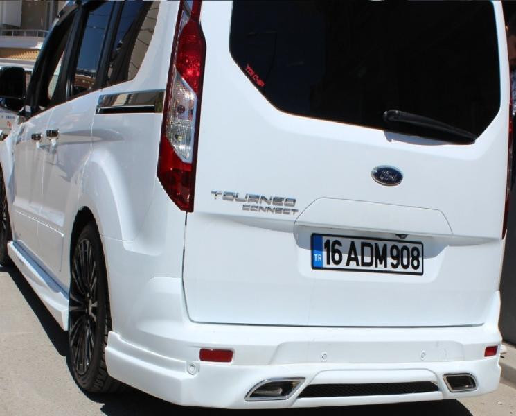 Купить Накладка на задний бампер (под покраску) для Ford Connect 2014-2021 гг