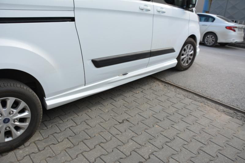 Купити Пороги (2 шт, під фарбування) Коротка база для Ford Custom 2013-2022 рр