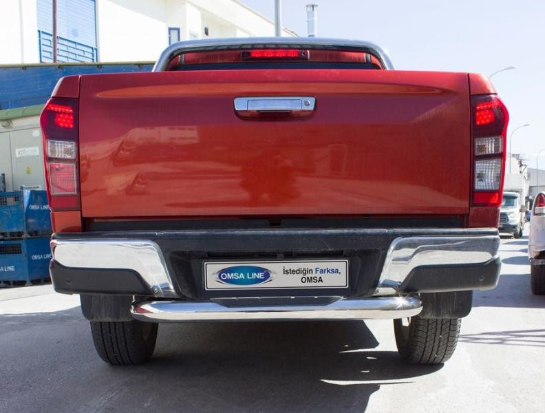 Купити Задній захист Amazon Silver (76 мм, нерж) для Isuzu D-Max 2019- рр