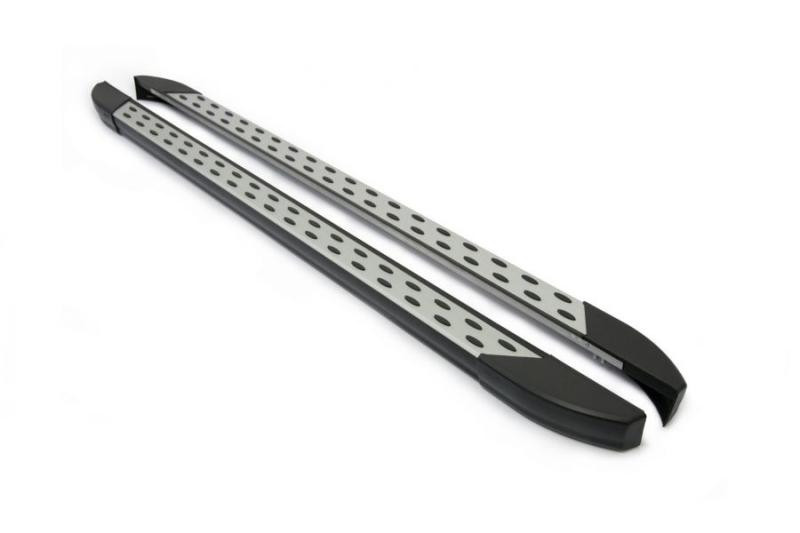 Купити Бокові пороги DOT-Line (2 шт., Алюм.) Середня база для Volkswagen LT 1995-2006 рр