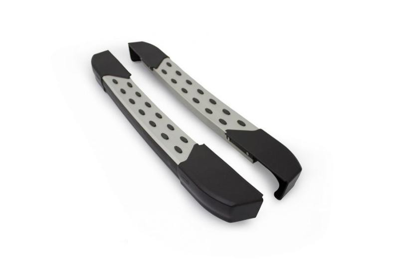 Купити Бокові пороги DOT-Line за колесом (2 шт., Алюм.) Довга база для Volkswagen LT 1995-2006 рр