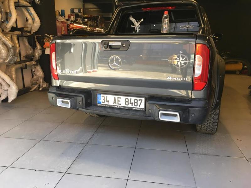 Купити Задній диффузор (чорний мат) для Mercedes X class