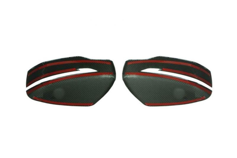 Купити Накладки на дзеркала натуральний карбон (2 шт) для Nissan X-trail T32 / Rogue 2014-2021 рр