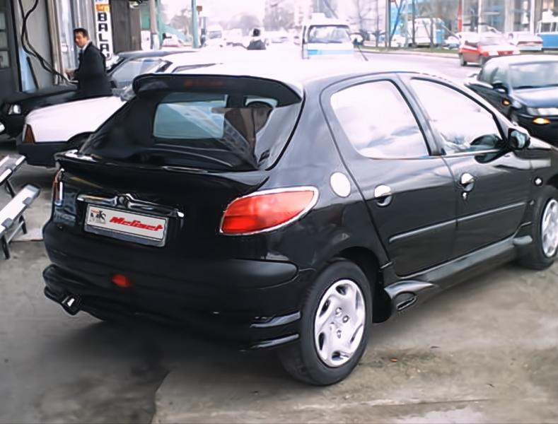 Купити Спойлер нижній Meliset (під фарбування) для Peugeot 206