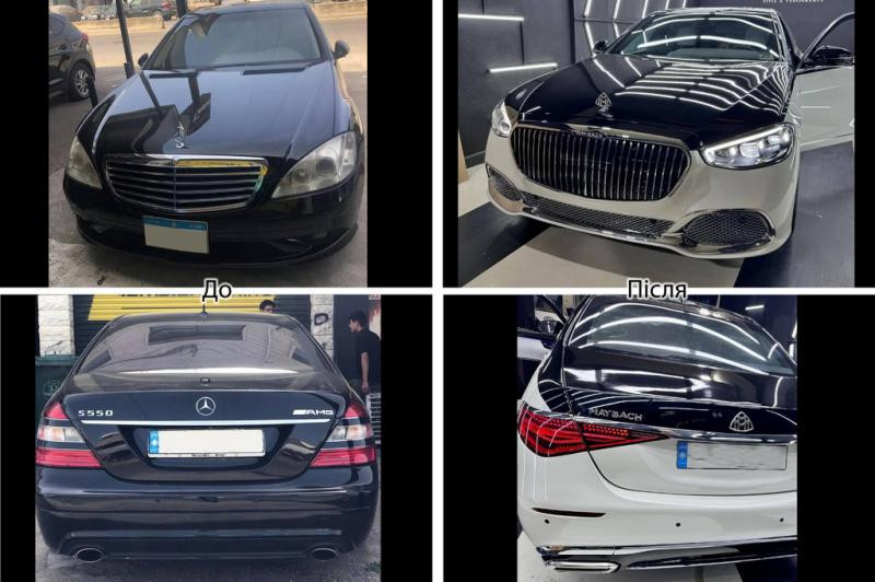 Купити Комплект рестайлінга в W223 Maybach (без дверей) для Mercedes S-сlass W221