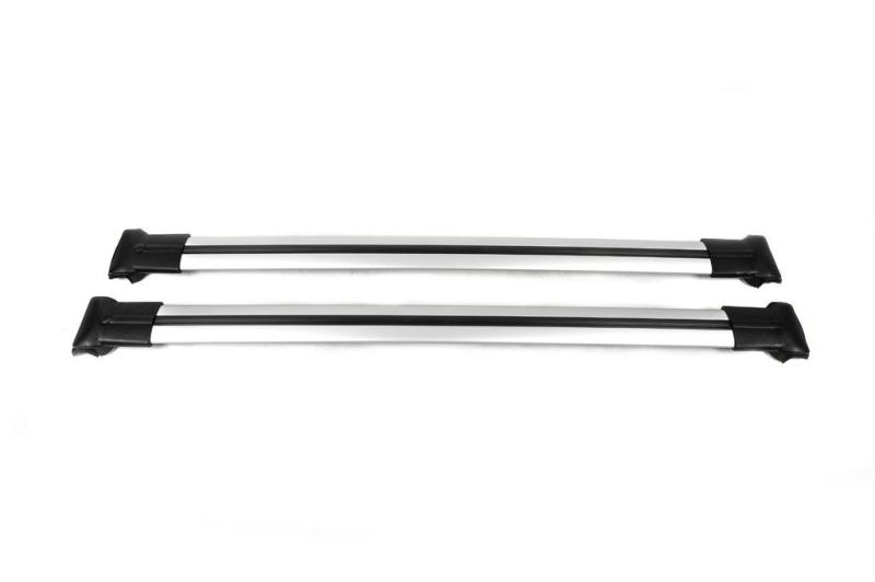 Купить Перемычки на обычные рейлинги без ключа Can V1 (2 шт) до 105 см, Серые для Volkswagen Tiguan 2016-2023 гг
