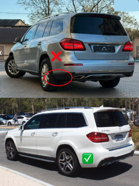 Купити Комплект обвісів з заднім дифузором AMG V1 (GLS63) для Mercedes GL/GLS сlass X166