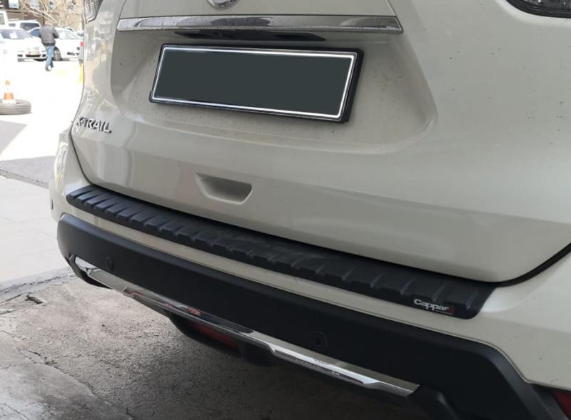 Купити Накладка на задній бампер EuroCap (2017-2021 рр, ABS) для Nissan X-trail T32 / Rogue рр