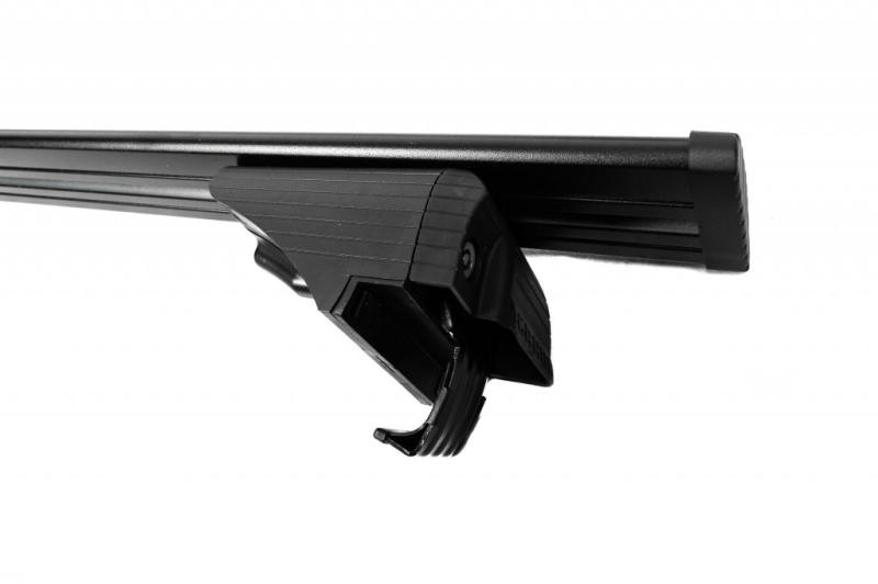 Купить Багажник (поперечины) на обычные рейлинги под ключ Wizard V1 (2 шт) 135 см, Чёрный для Volkswagen Touran 2010-2015 гг