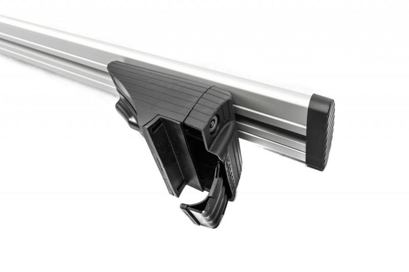 Купить Багажник (поперечины) на обычные рейлинги под ключ Wizard V1 (2 шт) 135 см, Чёрный для Volkswagen Touran 2010-2015 гг