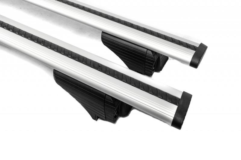 Купить Багажник (поперечины) на интегрированные рейлинги Wizard V2 (2 шт) 115 см, Черный для Volkswagen Touareg 2018- гг