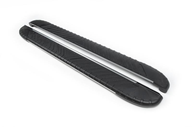 Купить Боковые пороги Bosphore Grey (2 шт., алюминий) для Jeep Cherokee KL 2013- гг