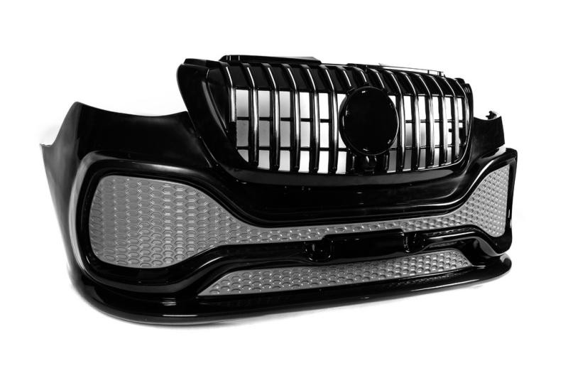 Купить Передний бампер с решеткой ABS (под покраску) для Mercedes Sprinter W907/W910 2018- гг