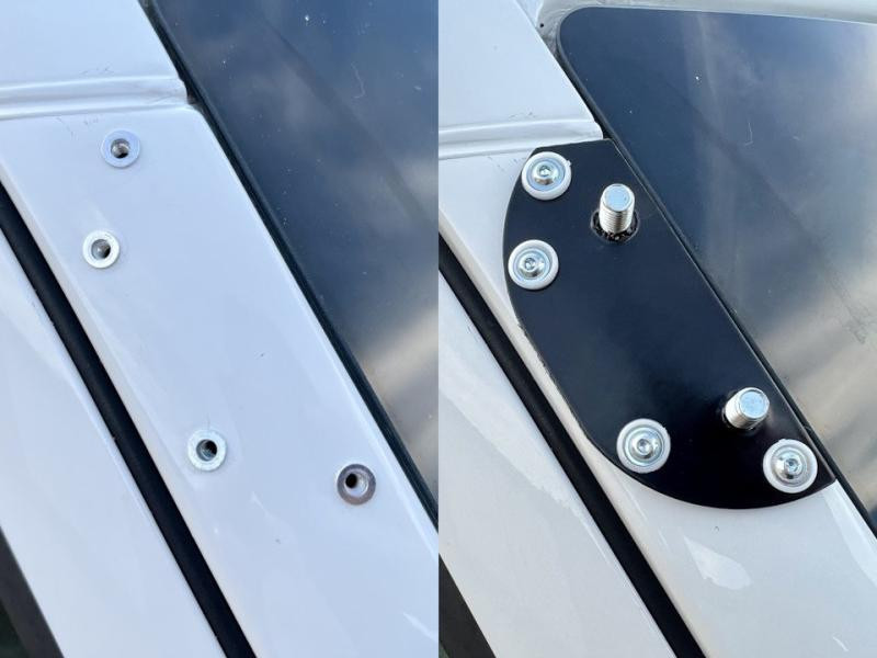 Купить Козырек на лобовое стекло на раме (Белый, 5мм) для Mercedes Sprinter W907/W910 2018- гг