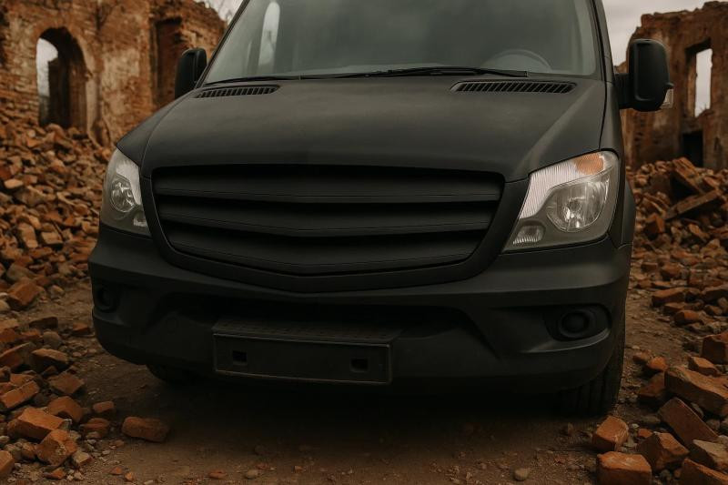 Купити Решітка Exclusive 2013-2018 рр. (під фарбування) для Mercedes Sprinter W906 рр