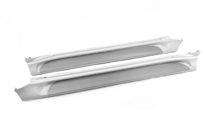 Купити Бокові пороги GX-style (2 шт., алюміній) Чорний колір (чорна підніжка) для Toyota Land Cruiser Prado 150