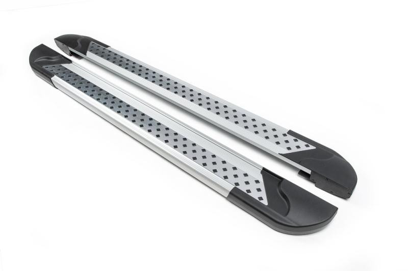 Купить Боковые пороги Vision New Grey (2 шт., алюминий) Длина 163 см