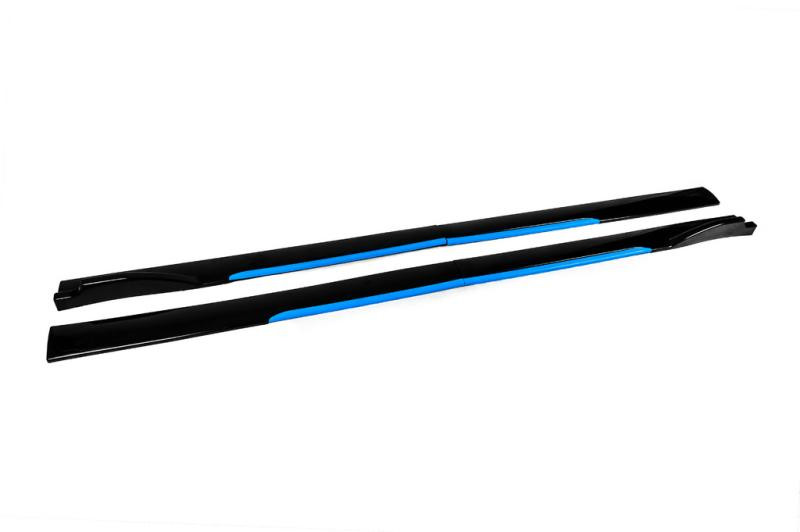 Купить Универсальные накладки на боковые пороги Niken Blue (ABS) (4шт)