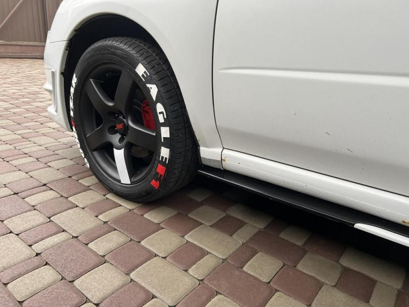 Купити Універсальні накладки на бокові пороги Niken White (ABS) (4шт)