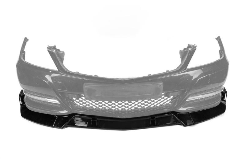 Купить Накладка на передний бампер DPT V1 (2011-2015, черный глянец) для Mercedes C-class W204