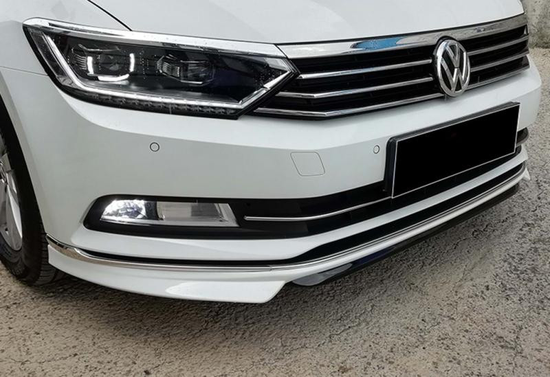 Купить Накладка на передний бампер DPT Lip (2015-2019, под покраску) для Volkswagen Passat B8