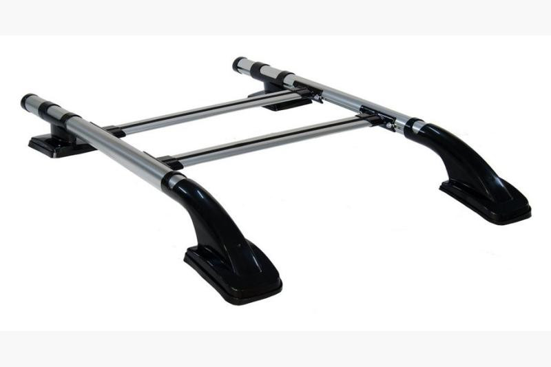 Купить Рейлинги с перемычками (2 шт, Черные) Черные для Nissan Navara/NP300 2016- гг