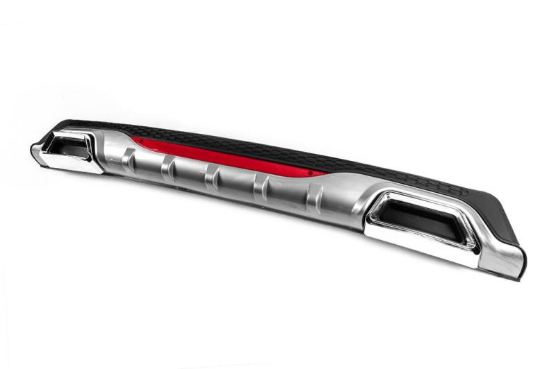 Купить Универсальный задний диффузор DPT AMG Style V-4 (ABS) (серый-2025черный глянец)