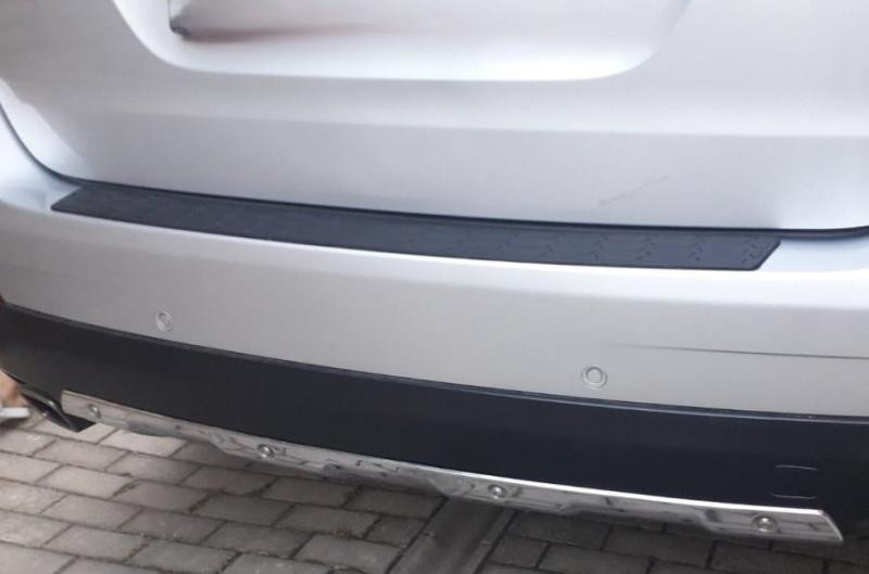 Купить Накладка на задний бампер DPT V-2 (ABS) (90см, черный мат) для Mercedes GL сlass X164