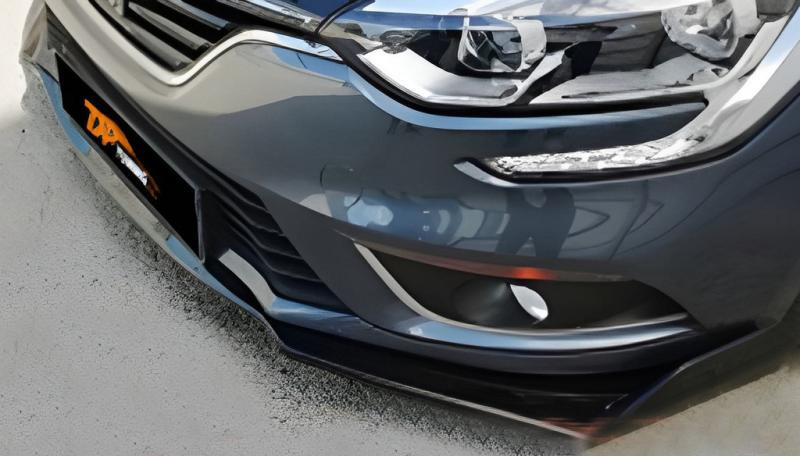 Купить Универсальная передняя Lip накладка DPT V-2 (ABS, черный глянец)