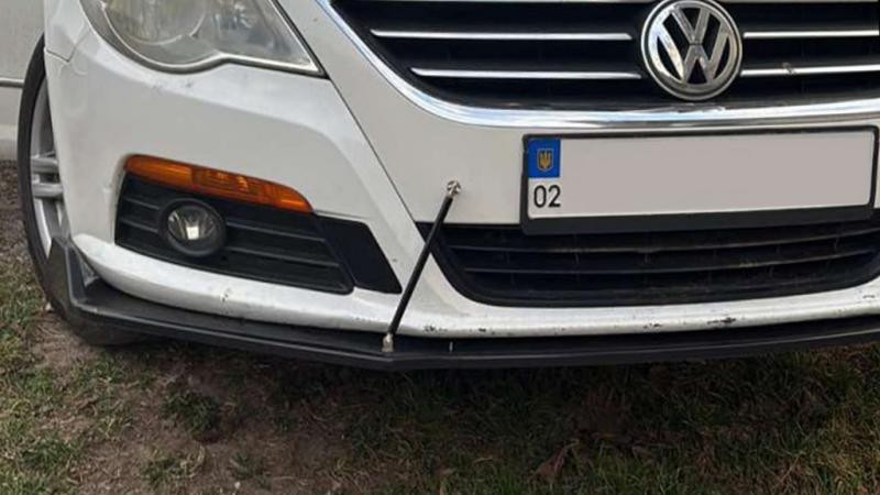 Купить Универсальная передняя Lip накладка DPT V-2 (ABS, черный глянец)