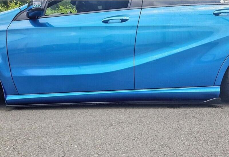 Купить Универсальная накладка на боковые пороги DPT Black (ABS) (2шт) (черный глянец)