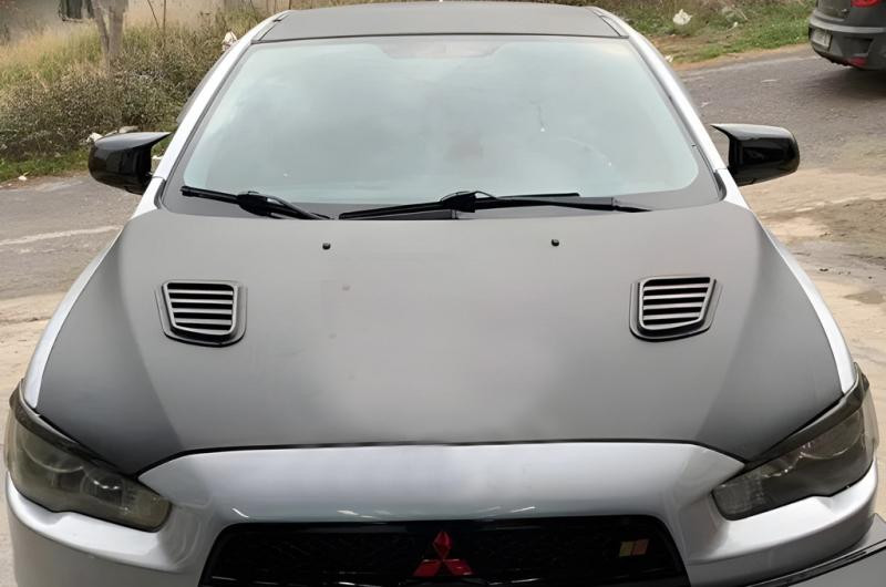 Купить Накладки на зеркала BMW-Style (2 шт) для Mitsubishi Lancer X 2008- гг