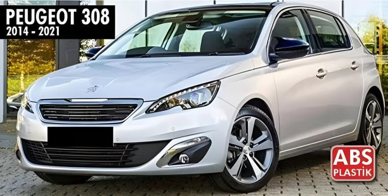 Купить Накладки на зеркала BMW-Style (2 шт) для Peugeot 308 2014-2021 гг