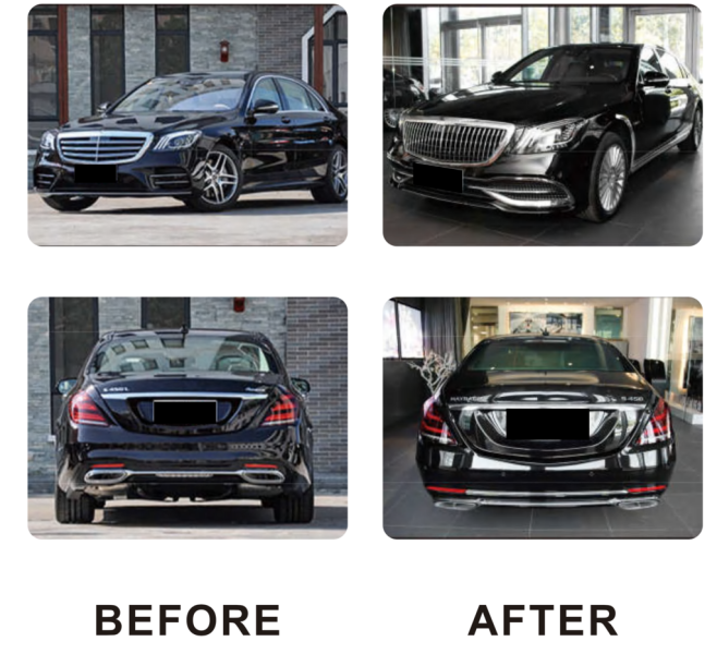 Купить Комплект рестайлинга на Maybach (с оптикой) для Mercedes S-сlass W222