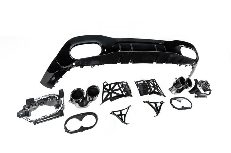 Купить Задний диффузор с насадками (Дизайн A45 SD) для Mercedes A-сlass W177 2018- гг