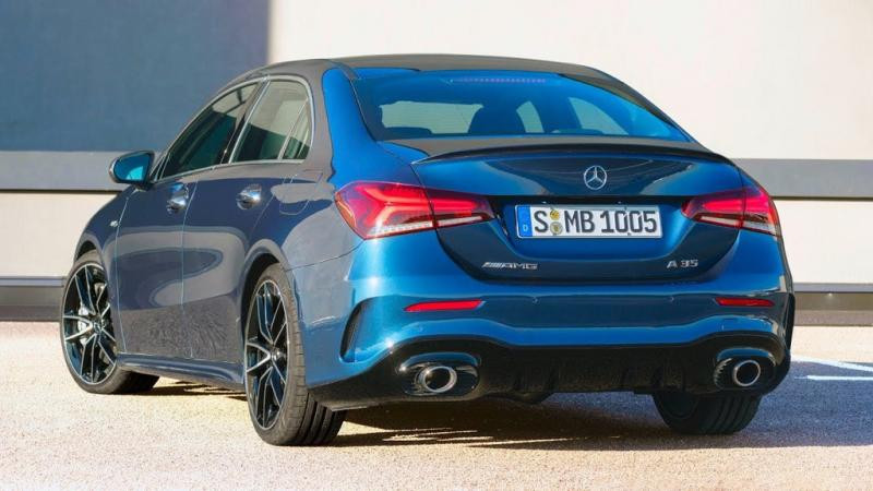 Купить Задний диффузор с насадками (Дизайн A35 SD) для Mercedes A-сlass W177 2018- гг