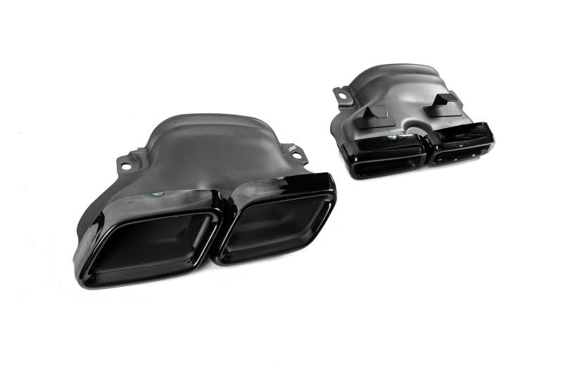 Купить Задний диффузор с насадками Black (для AMG/AMG-Line, Дизайн E63 2016-2020) для Mercedes E-сlass W213