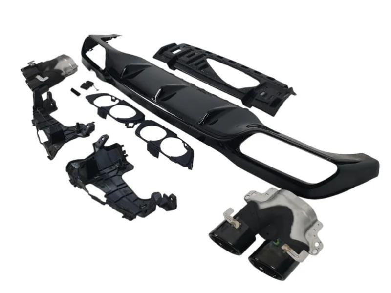 Купить Задний диффузор с насадками (Дизайн E53) для Mercedes E-сlass W213 2016-2023 гг