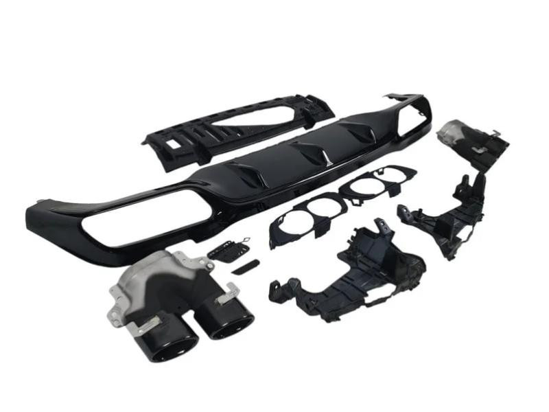 Купить Задний диффузор с насадками (Дизайн E53) для Mercedes E-сlass W213 2016-2023 гг