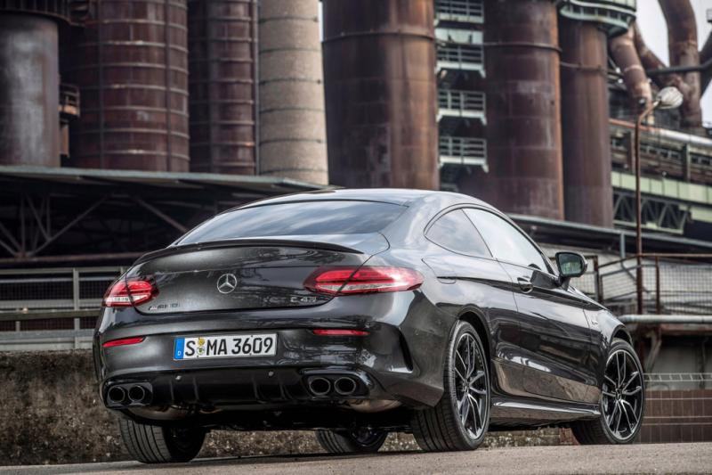Купити Задній дифузор з насадками (для coupe дизайн AMG43) для Mercedes C-сlass W205 2014-2021рр