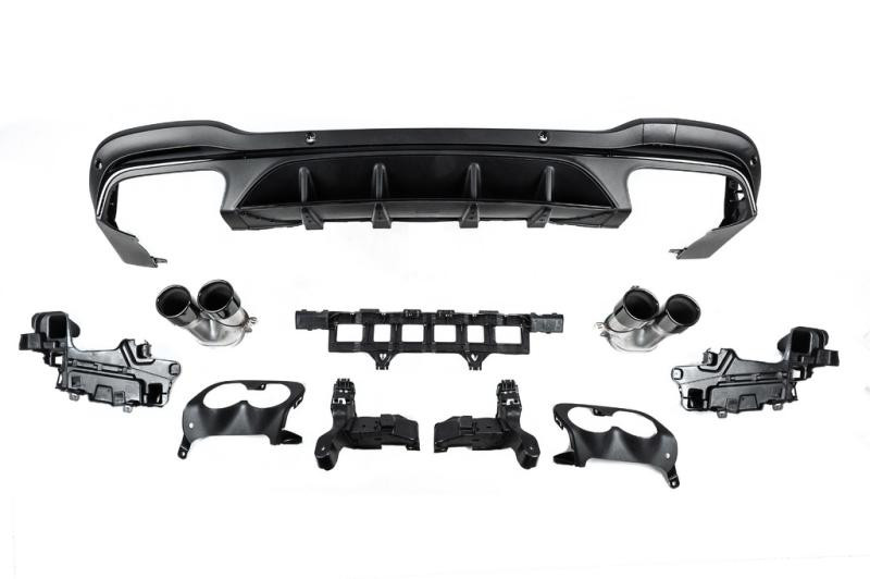 Купить Задний диффузор с насадками (Дизайн AMG43) для Mercedes GLC X253