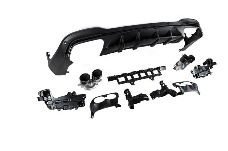 Купить Задний диффузор с насадками (Дизайн AMG43) для Mercedes GLC X253