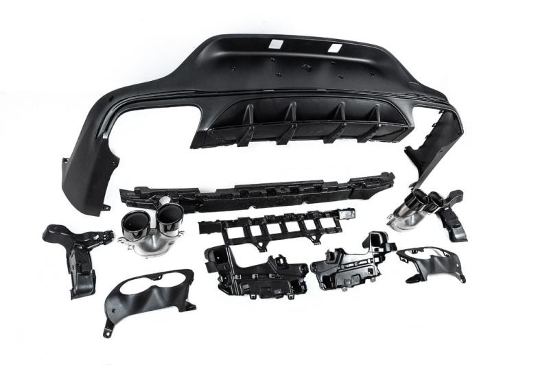 Купить Задний диффузор с насадками (Дизайн AMG43) для Mercedes GLC coupe C253