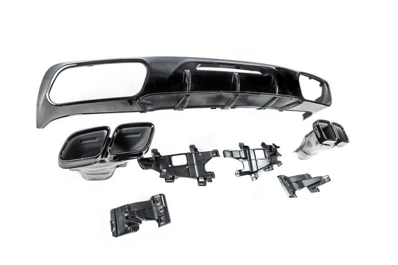 Купити Задній дифузор з насадками (2015-2018, для CLS GT63) для Mercedes CLS C218 рр