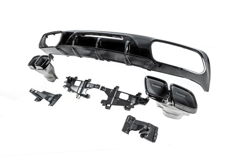 Купити Задній дифузор з насадками (2015-2018, для CLS GT63) для Mercedes CLS C218 рр