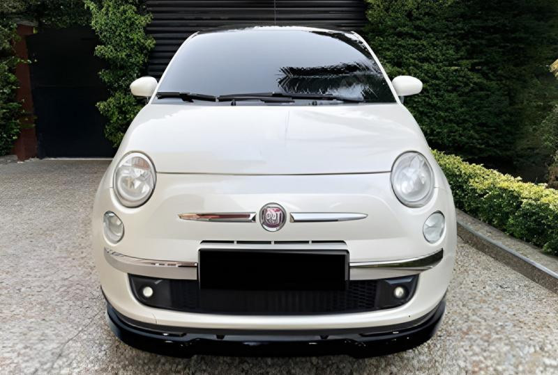 Купити Передня Lip накладка DPT (чорний глянець) для Fiat 500/500L